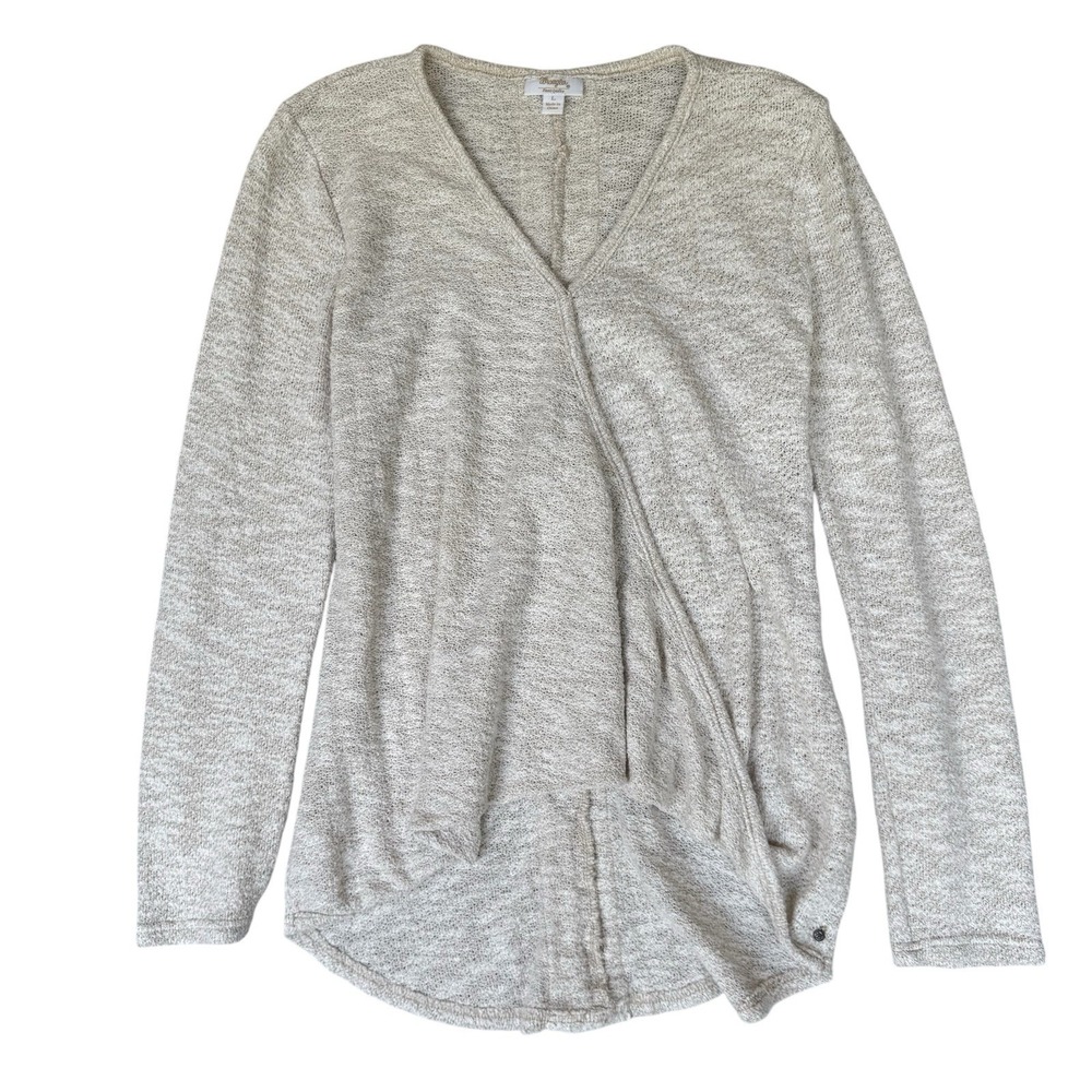 Wrangler Sweater Women's Size L Cream Lace Coastal Cowgirl Lagenlook Cottagecore